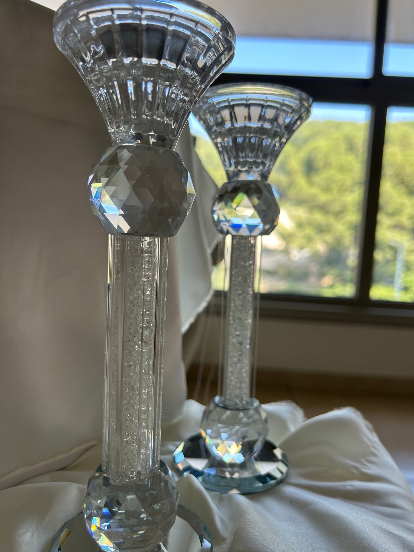 פמוטי קריסטל מהודרים גבוהים