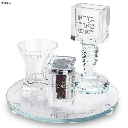 סט הבדלה מהודר מקריסטל