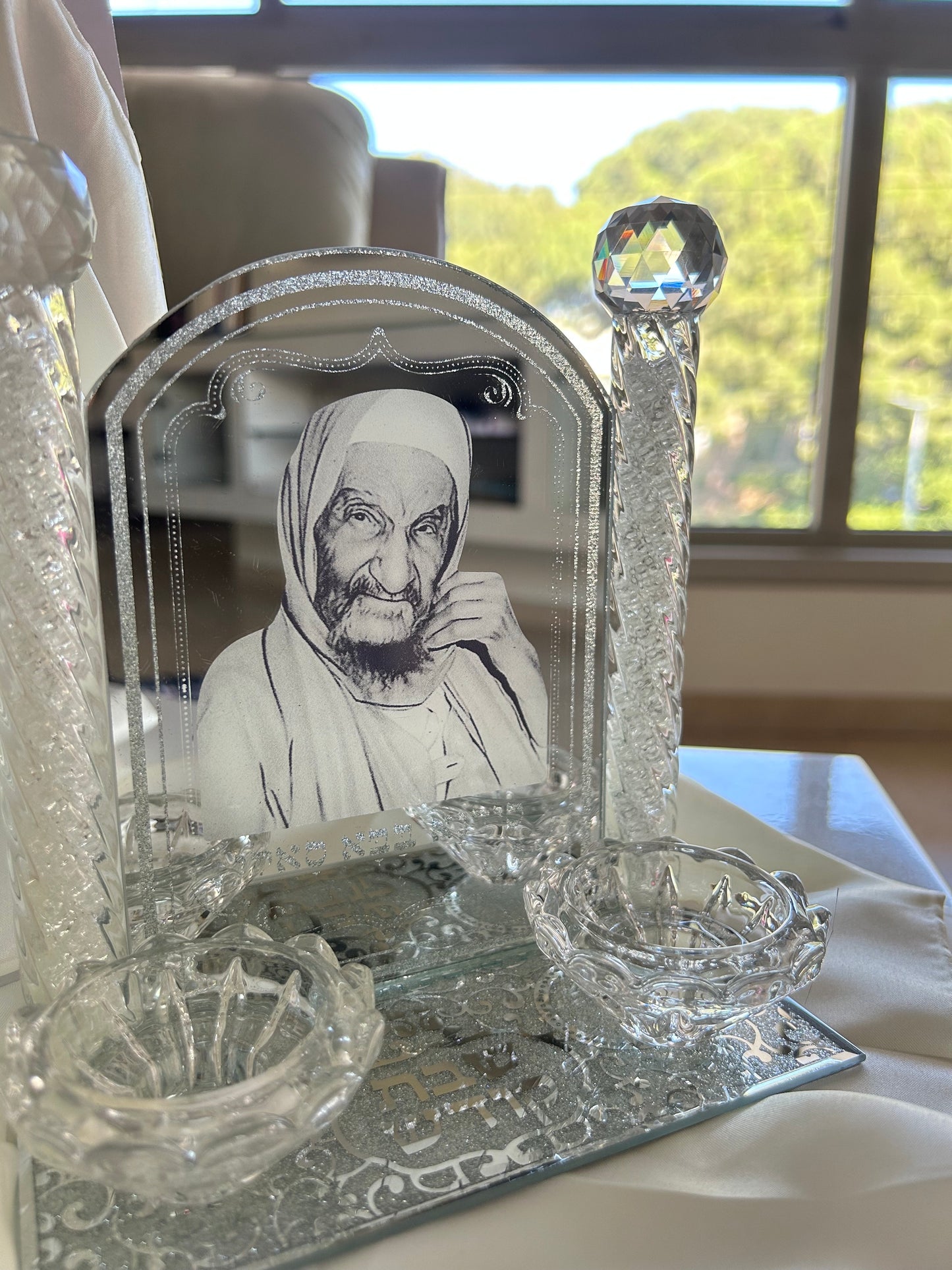 פמוטי קריסטל מהודרים ״בבא סלי״