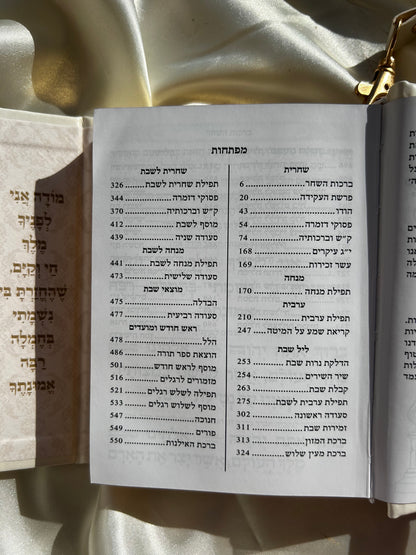 סידור כיס מגנט -צבע פנינה