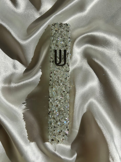 מזוזה זכוכית עם אבנים