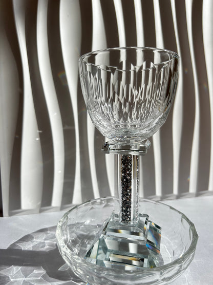 כוס קידוש מהודר רגל כסף אבנים