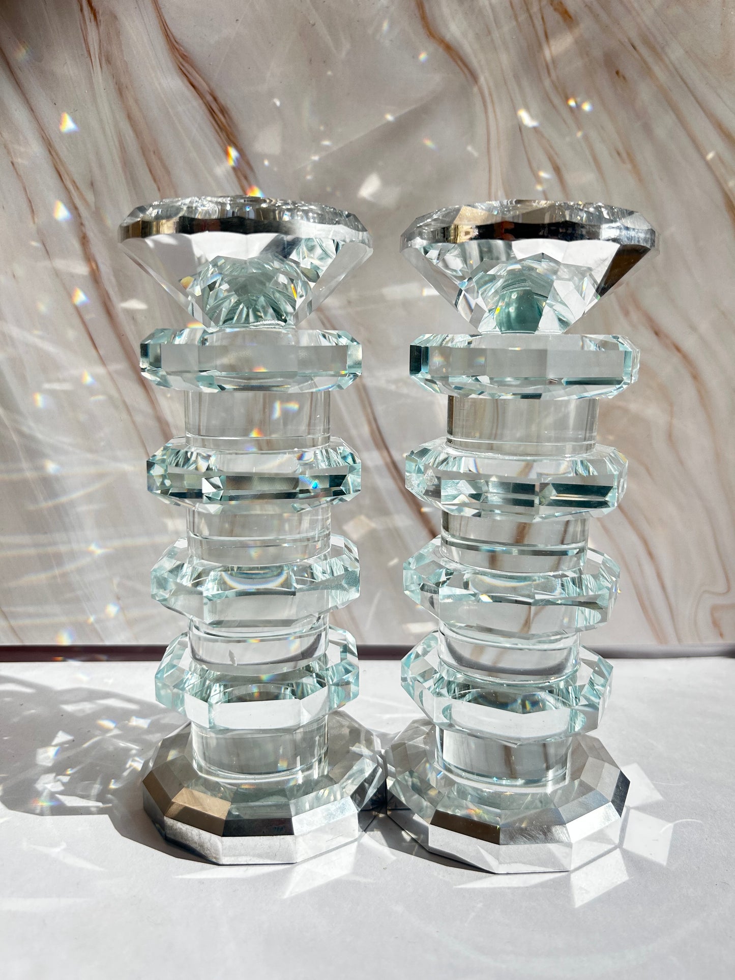 פמוטי קריסטל מהודרים