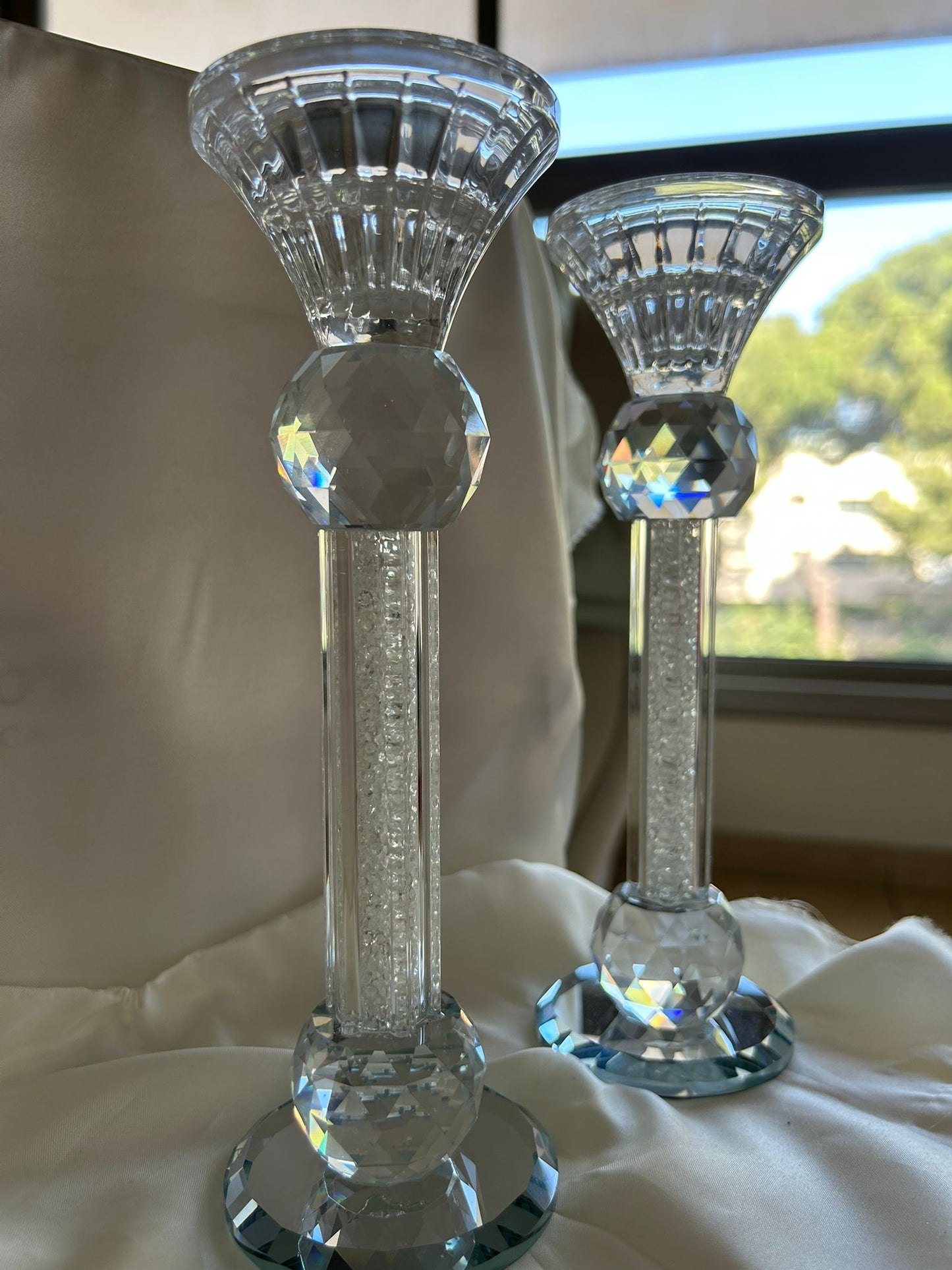 פמוטי קריסטל מהודרים גבוהים