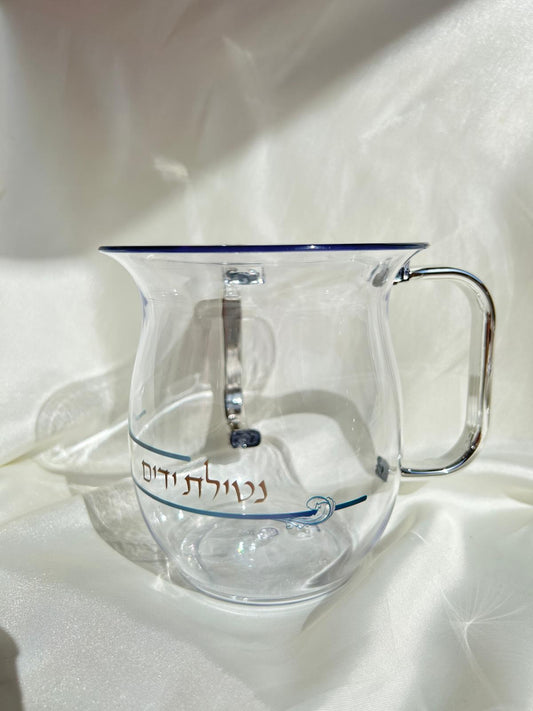 נטלה אקריליק שקופה עם כיתוב מהודרת