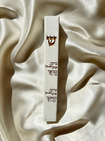 מזוזה מהודרת מפולימר בטון ברוך אתה 15 ס"מ
